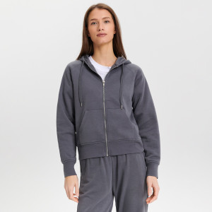 Sinsay - Felpa con cappuccio - Grigio - Da donna - 4133Z-90X