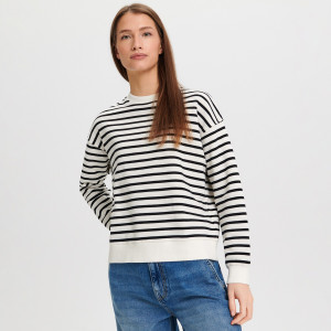 Sinsay - Felpa a righe - Multicolore - Da donna - 4134Z-MLC