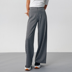 Sinsay - Pantaloni con motivo pied de poule - Multicolore - Da donna - 4141F-MLC