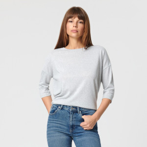 Sinsay - Blusa - Grigio chiaro - Da donna - 4184B-09M