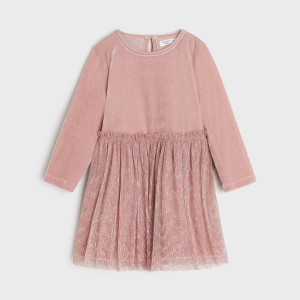 Sinsay - Kleid mit Tüll - Rosa - Mädchen - 4247R-03X