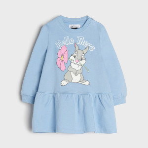 Sinsay - Sukienka dresowa Disney - Niebieski - dziewczynka - 4252R-51X
