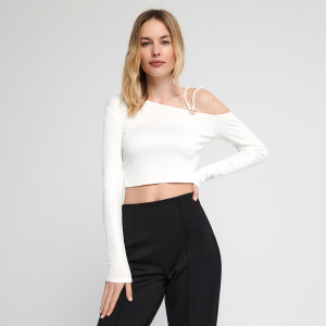 Sinsay - Oberteil - Elfenbein - damen - 4287F-01X