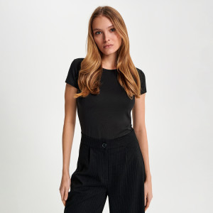 Sinsay - T-Shirt - Schwarz - damen - 431BG-99X
