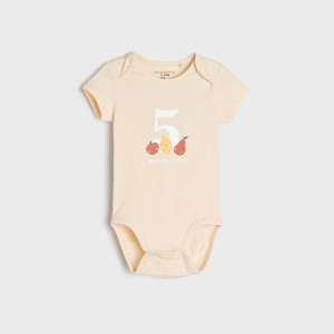 Sinsay - Body - Kremowy - chłopiec - 4329R-02X