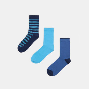 Sinsay - Skarpetki bawełniane 3 pack - Wielobarwny - męski - 433AF-MLC