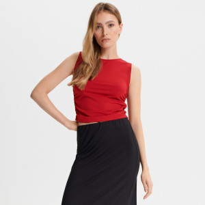 Sinsay - Top - Rojo - Mujeres - 437BG-33X