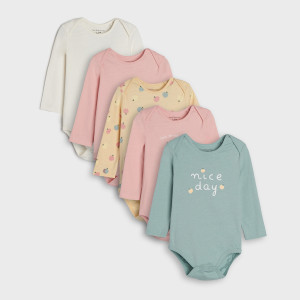 Sinsay - Body 5 pack - Różowy - dziewczynka - 4385R-30X