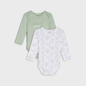 Sinsay - Body 2 pack - Turkusowy - dziewczynka - 4395R-06X