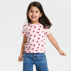 Sinsay - Koszulki 2 pack - Pink - dziewczynka - 443AD-30X