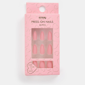 Sinsay - Künstliche Fingernägel - Rosa - damen - 445AF-39X