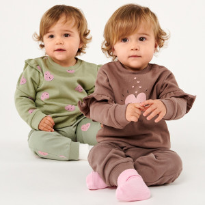 Sinsay - Bluzy 2 pack - Zielony - dziewczynka - 4462R-97X
