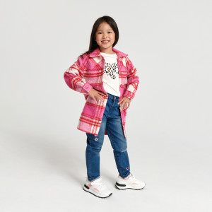 Sinsay - Jeansy mom - Niebieski - dziewczynka - 4462T-55J