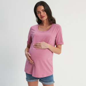 Sinsay - T-shirt in misto cotone MAMMA - Rosa - Da donna - 4488F-30X