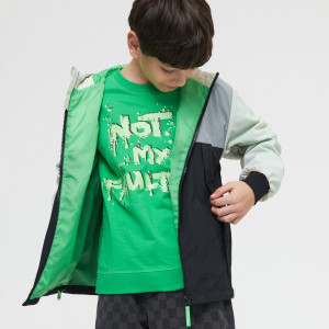 Sinsay - Sweatshirt mit Druck - Grün - Jungs - 4537R-75X