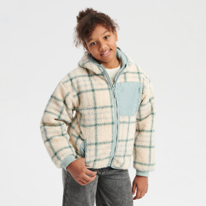 Sinsay - Kurtka sherpa - Wielobarwny - dziewczynka - 4557T-MLC
