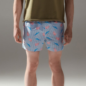 Sinsay - Szorty kąpielowe - Biały - męski - 4585O-00X