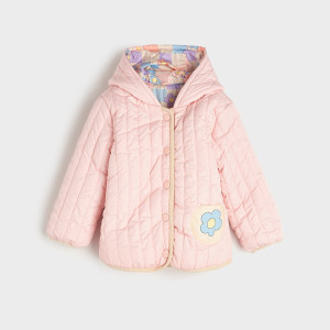 Sinsay - Kurtka dwustronna - Różowy - dziewczynka - 4606T-03X