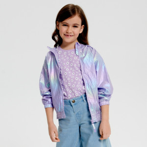 Sinsay - Kurtka przejściowa - Fioletowy - dziewczynka - 4612T-04X