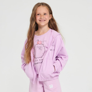 Sinsay - Sweatjacke mit Reißverschluss - Blau - Mädchen - 4618R-54X