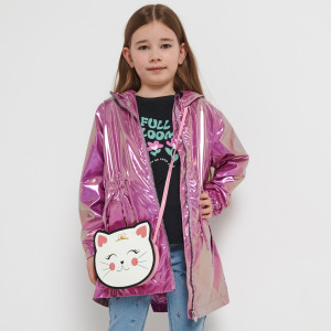 Sinsay - Kurtka parka holo - Różowy - dziewczynka - 4620T-35X