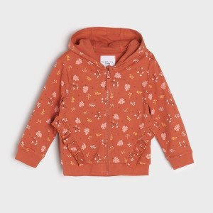 Sinsay - Bluza z falbankami - Bordowy - dziewczynka - 4630O-83X