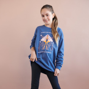 Sinsay - Komplet: bluza i legginsy - Granatowy - dziewczynka - 4635Q-59X