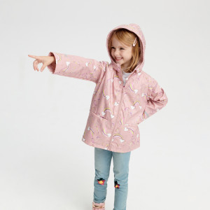 Sinsay - Płaszcz przeciwdeszczowy - Różowy - dziewczynka - 4638T-39X