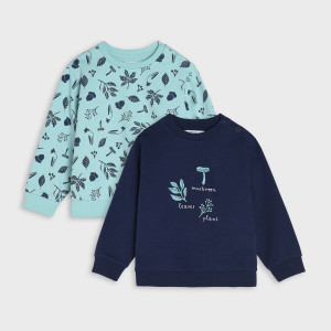 Sinsay - Bluzy 2 pack - Zielony - dziewczynka - 4648O-07X