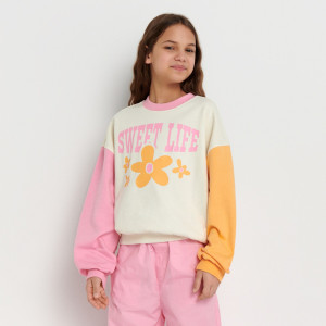 Sinsay - Felpa - Avorio - Bambina - 4650Z-01X