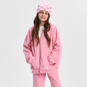 Sinsay - Bluza rozpinana - Różowy - dziewczynka - 4651Z-38X