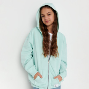 Sinsay - Sweatjacke mit Reißverschluss - Marineblau - Mädchen - 4651Z-58X