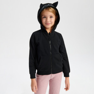 Sinsay - Sweatjacke mit Reißverschluss - Schwarz - Mädchen - 4658Z-99X