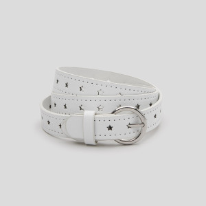 Sinsay - Pasek - Biały - damski - 4706K-00X