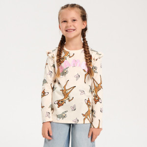 Sinsay - Koszulki Disney 2 pack - Brązowy - dziewczynka - 4719Z-84X