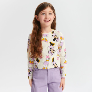 Sinsay - Koszulki Disney 2 pack - Fioletowy - dziewczynka - 4733Z-04X