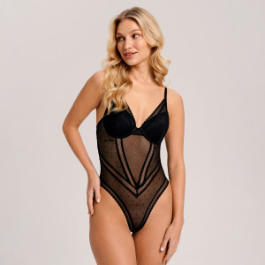 Sinsay - Body - Czarny - damski - 4748Z-99X