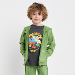 Sinsay - Sweatjacke mit Reißverschluss - Grau - Jungs - 4755T-74X