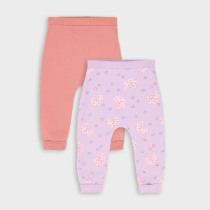 Sinsay - Spodnie haremki 2 pack - Fioletowy - dziewczynka - 4765O-04X