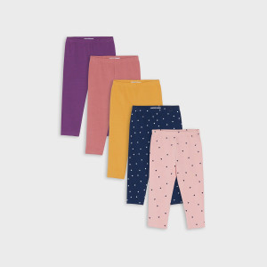 Sinsay - Legginsy 5 pack - Różowy - dziewczynka - 4828R-30X