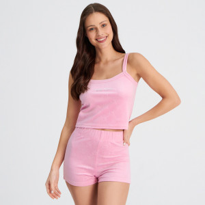 Sinsay - Piżama Hello Kitty - Różowy - damski - 4837K-03X