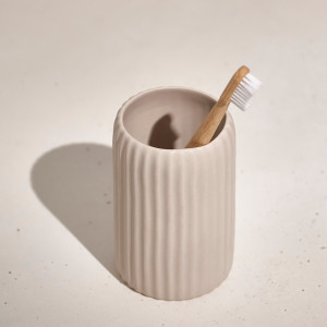 Sinsay - Pojemnik na szczoteczki do zębów - Beżowy - uniseks - 4844Q-08X