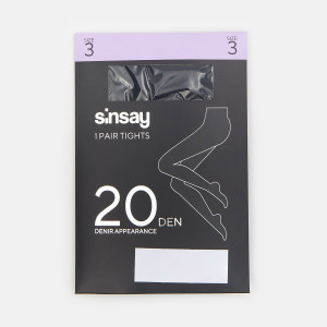 Sinsay - Rajstopy - Czarny - damski - 4845Z-99X