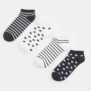 Sinsay - Skarpetki 4 pack - Wielobarwny - damski - 4860Z-MLC