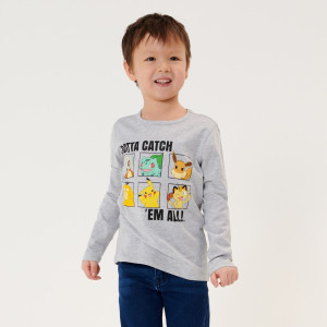 Sinsay - Koszulka Pokémon - Szary - chłopiec - 4882J-9MM