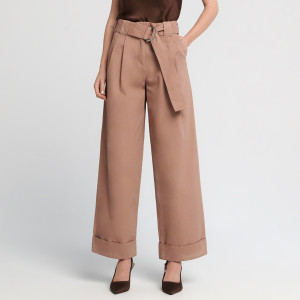 Sinsay - Hose mit Gürtel - Beige - damen - 4884T-80X