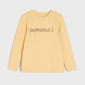 Sinsay - Koszulka z nadrukiem - Beżowy - chłopiec - 4897T-12X