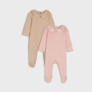 Sinsay - Pajacyki 2 pack - Różowy - uniseks - 4976R-39X