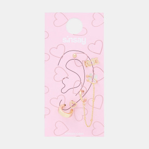 Sinsay - Ohrringe, 6er-Pack - Golden - damen - 4979Z-GLD