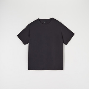 Sinsay - Koszulka bawełniana - Czarny - damski - 5060F-99X